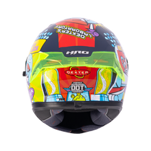 Cargar imagen en el visor de la galería, CASCO HRO 523 DV DEXTER AZUL MARINO-ROJO BRILLO SKU: H523DEXAMROB-#