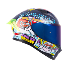 Cargar imagen en el visor de la galería, CASCO HRO 523 DV DEXTER AZUL MARINO-ROJO BRILLO SKU: H523DEXAMROB-#
