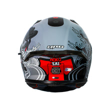 Cargar imagen en el visor de la galería, CASCO HRO 523DV HOKUSAI | GRIS/ROJO VISOR TRAN | SKU: HRO-523-HOKUSAIRJ-#