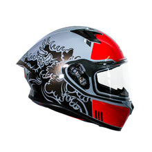 Cargar imagen en el visor de la galería, CASCO HRO 523DV HOKUSAI | GRIS/ROJO VISOR TRAN | SKU: HRO-523-HOKUSAIRJ-#