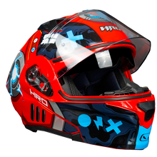 Cargar imagen en el visor de la galería, CASCO HRO 3420DV BOT | ROJO | SKU: HRO-3420-BOTR-#