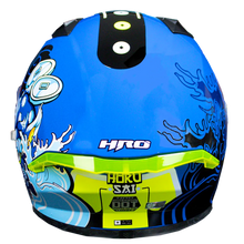 Cargar imagen en el visor de la galería, CASCO HRO 523DV HOKUSAI | AZUL/AMARILLO VISOR TR | SKU: HRO-523-HOKUSAIAM-#