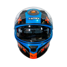 Cargar imagen en el visor de la galería, CASCO HRO 3420DV BOT | AZUL/NARANJA VISOR TRAN | SKU: HRO-3420-BOTAN-#