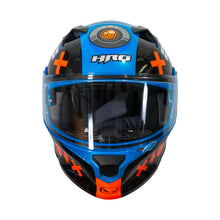 Cargar imagen en el visor de la galería, CASCO HRO 3420DV BOT | AZUL/NARANJA VISOR TRAN | SKU: HRO-3420-BOTAN-#