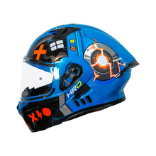 Cargar imagen en el visor de la galería, CASCO HRO 3420DV BOT | AZUL/NARANJA VISOR TRAN | SKU: HRO-3420-BOTAN-#