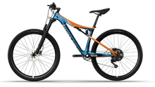 Cargar imagen en el visor de la galería, Bicicleta Benelli M23 3.0 PRO CARB 29 FS | BLUE ORANGE WHITE | SKU: BBM234PRCB29FORWHM