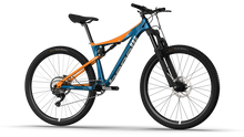 Cargar imagen en el visor de la galería, Bicicleta Benelli M23 3.0 PRO CARB 29 FS | BLUE ORANGE WHITE | SKU: BBM234PRCB29FORWHM