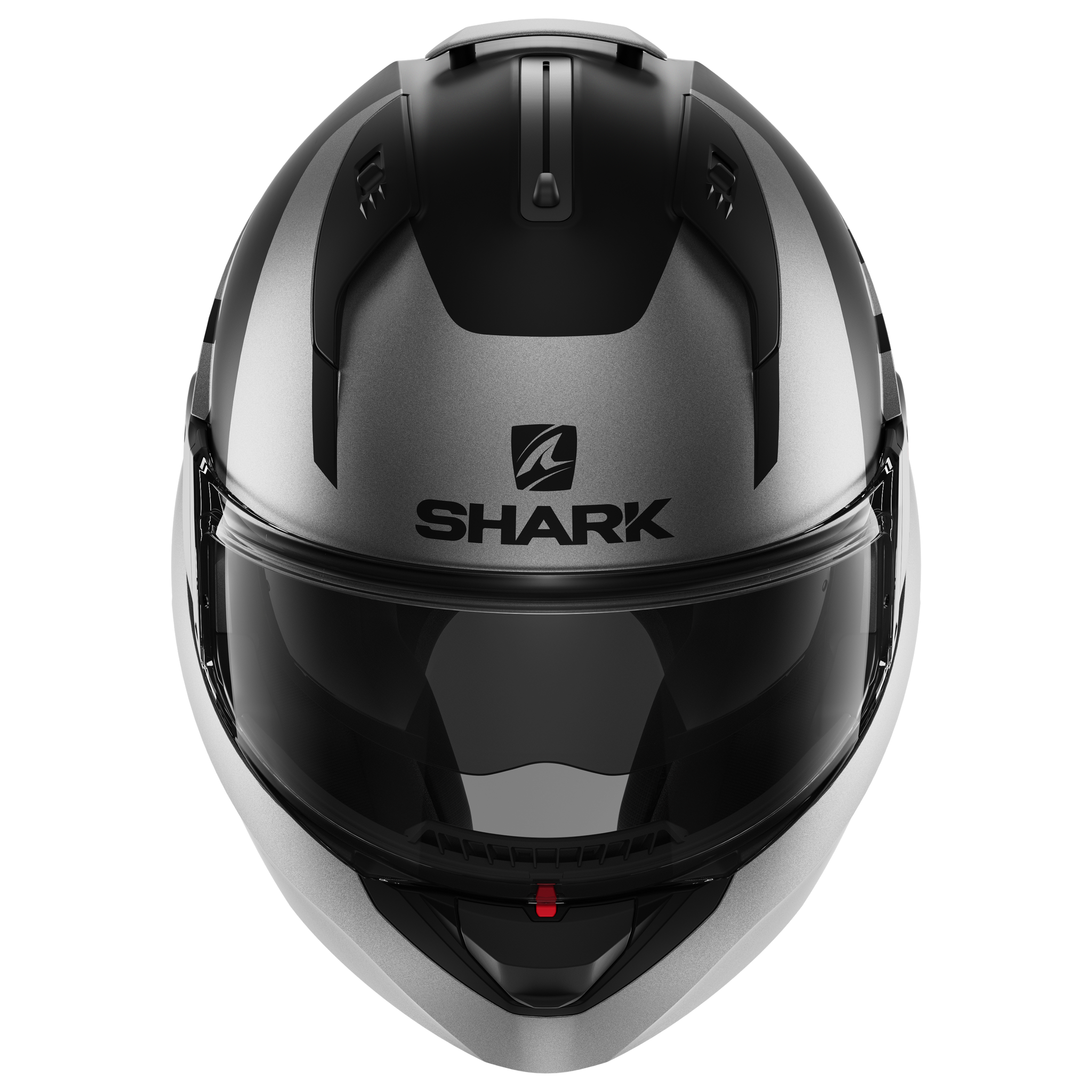 Casco Abatible Para Moto Shark Metro Evojet Blank Negro Mate Talla L
